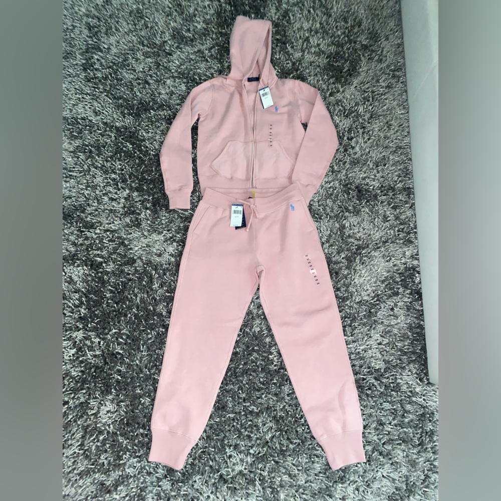 Polo by Ralph Lauren Pink Hoodie and Joggers Set